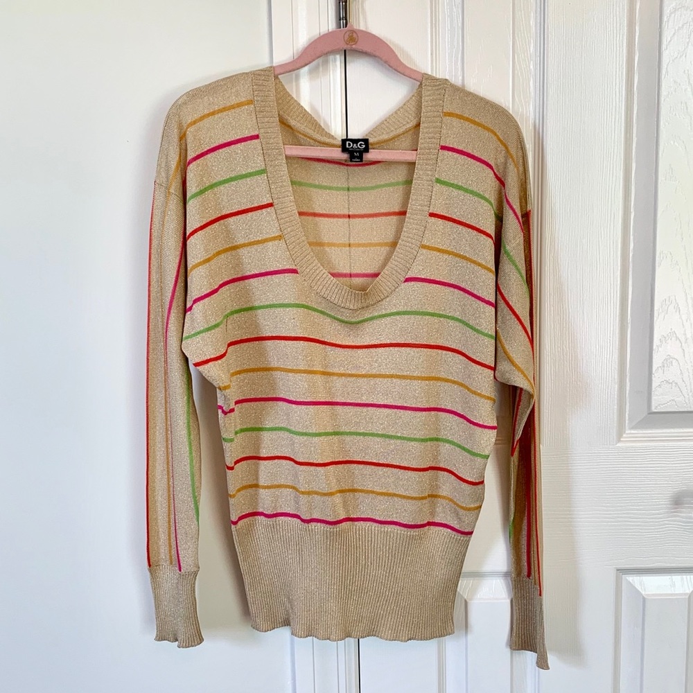 D&G Gold Metallic Sweater